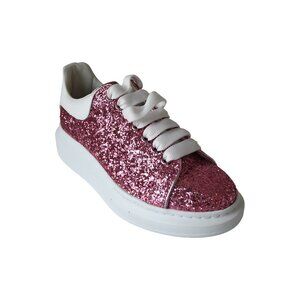 Alexander McQueen Oversized Glitter Sneakers Pink